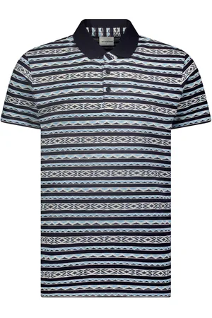 No Excess Polo korte mouw jacquard night multicolour