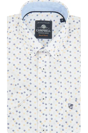 Campbell Casual overhemd met korte mouwen