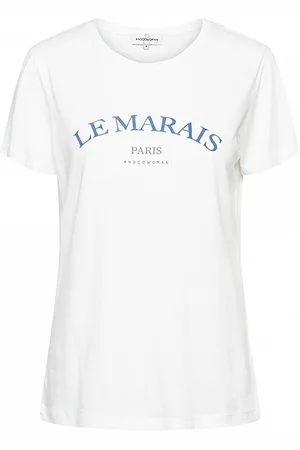 &Co Woman &co women t-shirt sasha white/light denim