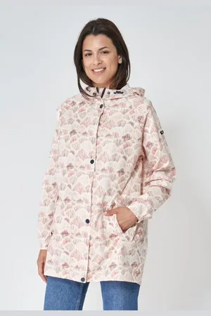 Batela Koraal print dames regenjas wadden