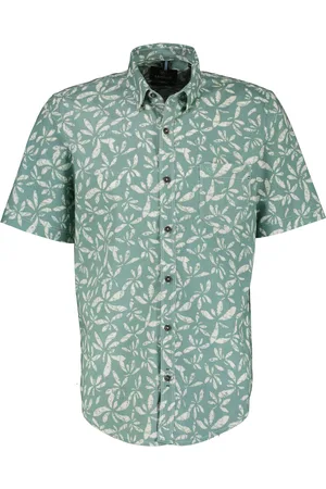 Lerros Heren overhemd 24424121 622 coastal sea blue