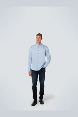 No Excess Heren overhemd n4310 166 office blue