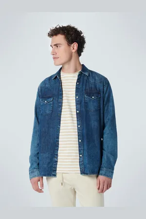 No Excess Heren overhemd 19480227 179 carbon blue