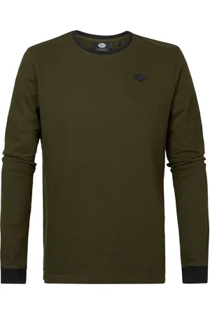 Petrol Industries Heren shirt m-3030-tlr662 6092 hunter green