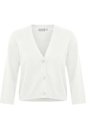 FRANSA Vest 20613796 blanc de blanc