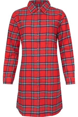by Louise Dames pyjama nachthemd flanel geruit