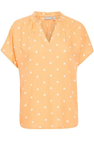 FRANSA Blouse 20613491 apricot wash