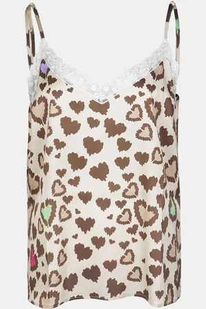 MUCHO GUSTO Slip top leopard hartjes