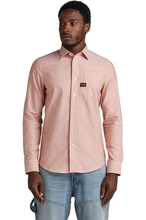 G-Star Bristum 2.0 slim shirt ls burned orange-white