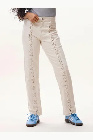 Catwalk Junkie Laced slim leg denim jeans 2402026402