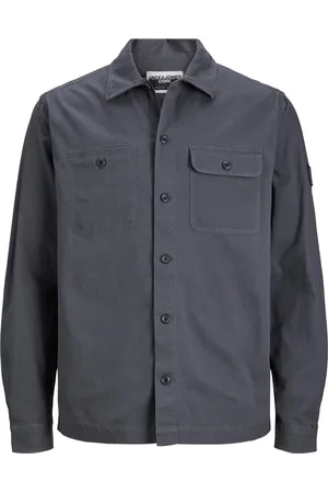 JACK & JONES Jcoclassic ben overshirt ls relaxed steel