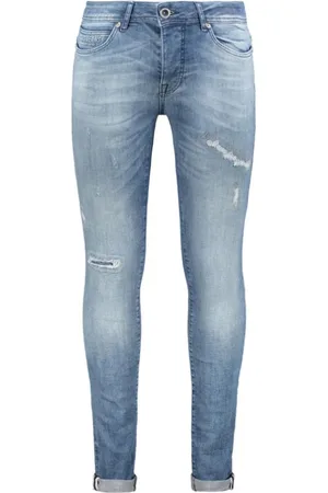 Cars Aron super skinny damage blue denim