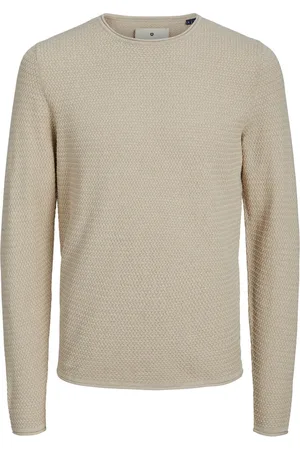 JACK & JONES Jprblumiguel knit crew neck noos beige