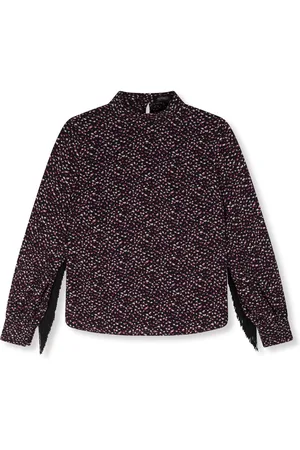 Refined Department Alvera ladies woven flowy dots blouse dessin