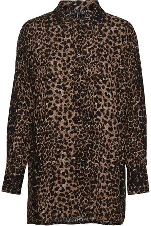 VERO MODA Vmkittie mdot ls oversize shirt wvn dessin