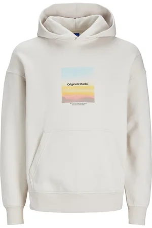 JACK & JONES Jorvesterbro aqua sweat hood ln beige