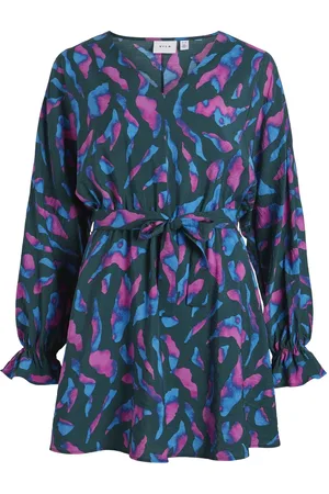 VILA Vidogma ema v-neck ls dresssur dessin