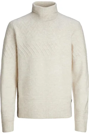 JACK & JONES Jprccmilo knit roll neck bf beige
