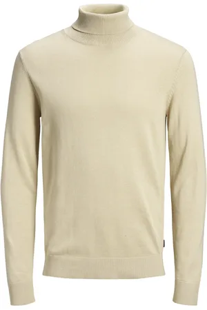 JACK & JONES Jjeemil knit roll neck noos beige