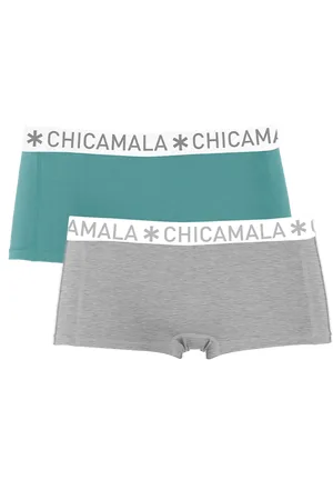 Muchachomalo Meisjes 2-pack boxershorts effen