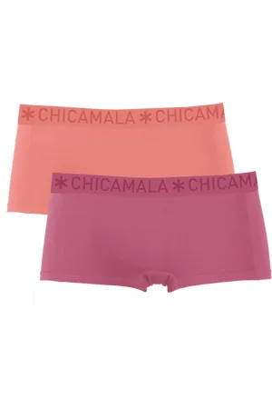 Muchachomalo Meisjes 2-pack boxershorts effen