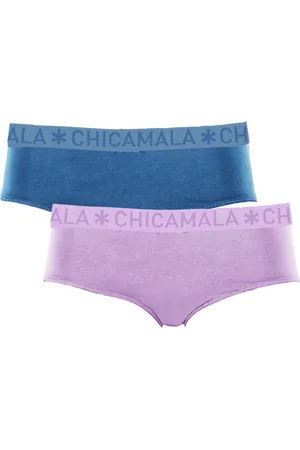 Muchachomalo Meisjes 2-pack hipster effen