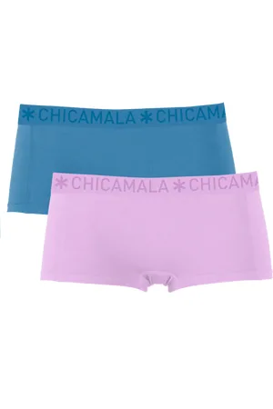 Muchachomalo Meisjes 2-pack boxershorts effen