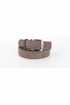 rehab Belt grand suede grey/brown heren riemen