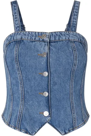 mbyM Denim corset top corsaria