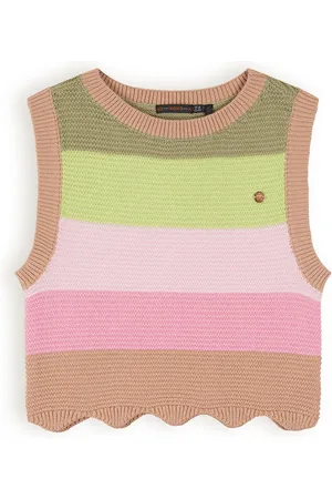 NoNo Meisjes spencer cropped gebreid kosmic blush