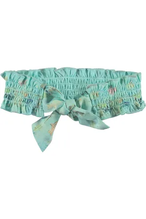 NoNo Meisjes haarband & riem in 1 cream mint