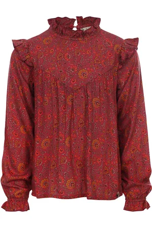 LOOXS Revolution Meisjes blouse viscose framboos paisley