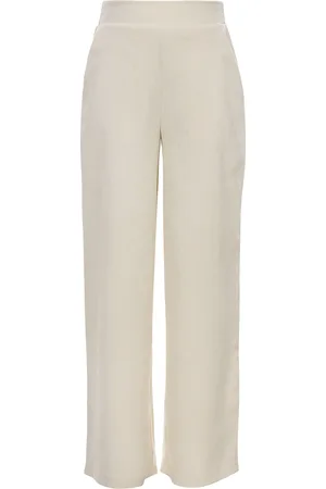 LOOXS Revolution Meisjes broek wide leg corduroy bone ecru