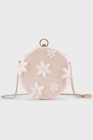 Abel & Lula Meisjes tas borduursel peach