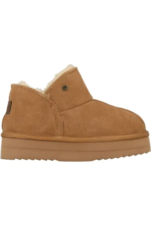 Warmbat Pantoffels willow plateau wlw371025 cognac