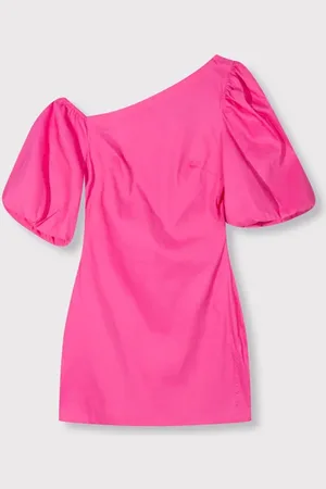 Alix the label Balloon sleeve linen dress
