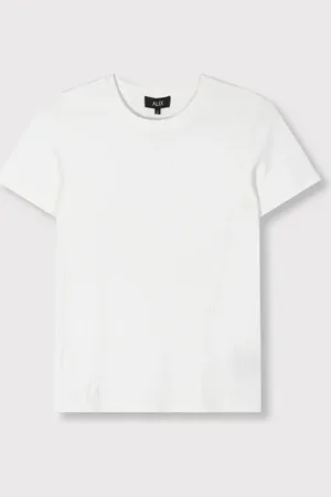 Alix the label Fitted rib t-shirt white