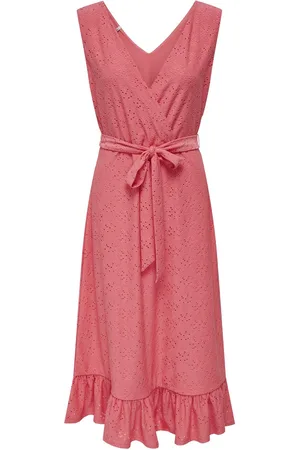 ONLY Onlsmilla sl midi dress cs jrs neon
