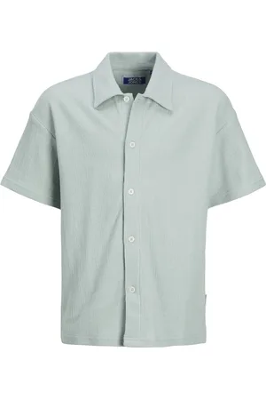 JACK & JONES Jorjasper button through shirt ss j licht
