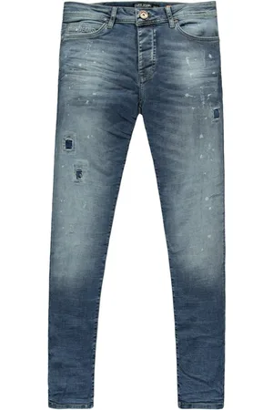 Cars Aron super skinny damage dark used blue denim