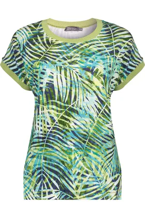 Geisha T-shirt aop fancy rib dessin
