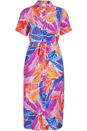 VILA Vilimia osa ss midi calf shirt dre color