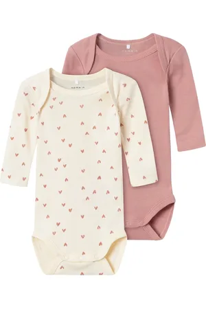 NAME IT Meisjes bodysuits nbfbody hartjes 2-pack