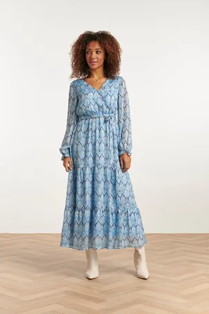 Smashed Lemon 23557 elegante maxi jurk met frisse tribal print |