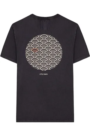 Nowadays T-shirt tiger rice bowl faded black
