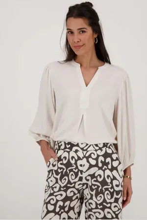 Zusss Blouse met borduursel ecru