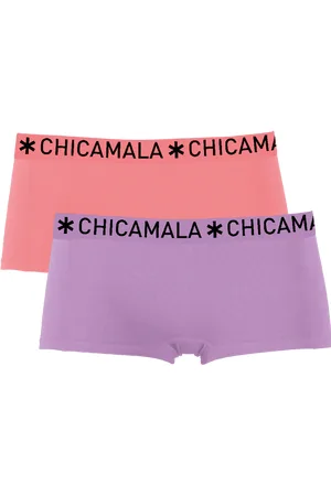 Muchachomalo Meisjes 2-pack boxershorts effen
