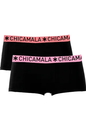 Muchachomalo Meisjes 2-pack boxershorts effen