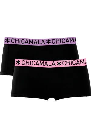 Muchachomalo Meisjes 2-pack boxershorts effen