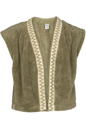 KIEstone Meisjes gilet essie donker